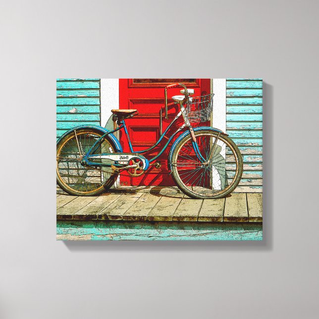 Old Bicycle 14" x 11", 1.5", Single Canvas Print (Front)