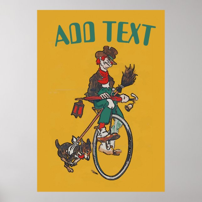 Old Bicycle, ajouter du texte Poster (Devant)