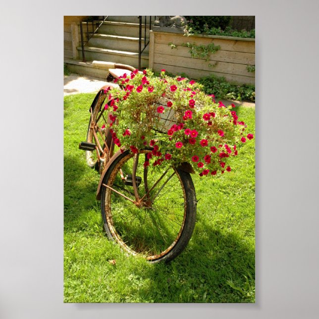 Old Bicycle Lawn Decor Flower Planter (Front)