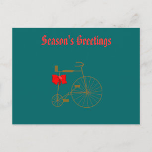 Old Bike Holiday Postcard