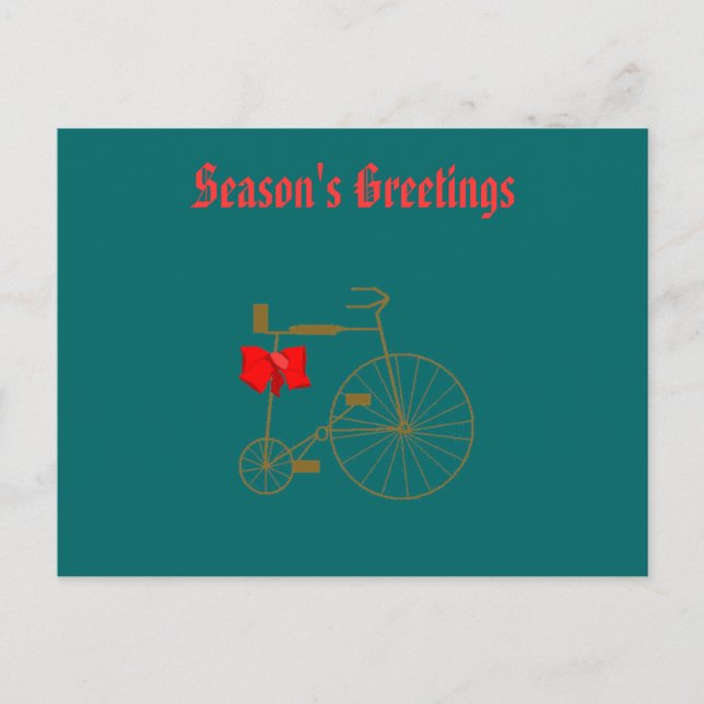 Old Bike Holiday Postcard (Front)