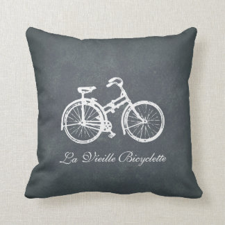 Old Bike Throw Pillow