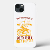 Old Biker Design | Bicycle | never underestimate 