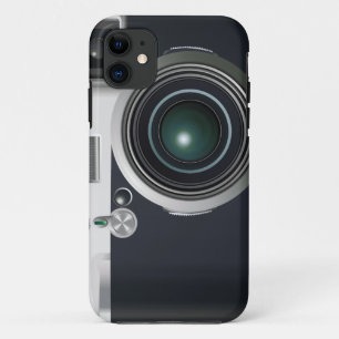 Old black camera iPhone 11 case