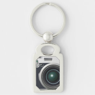 Old black camera keychain