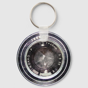 Old black camera keychain