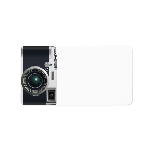 Old black camera label (Front)