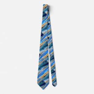 old blue barn board tie