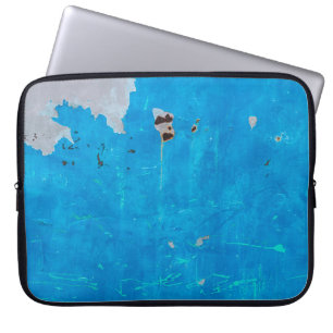 Old blue iron doors rusty texture background.abstr laptop sleeve