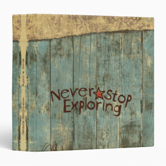 Old Blue Planks Scrapbook Photo Album Binder