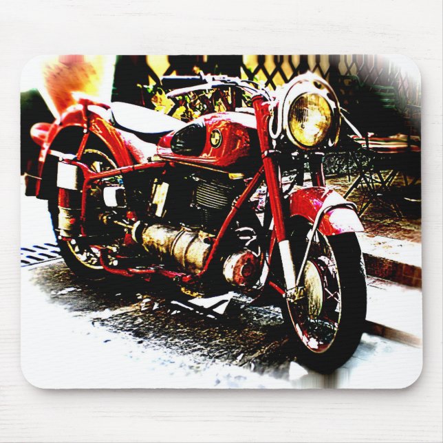 Old bmw moterbike mouse pad (Front)