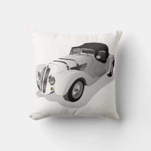 Old bmw throw pillow