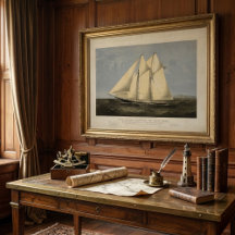 Old Boat Vintage Poster Wall Art
