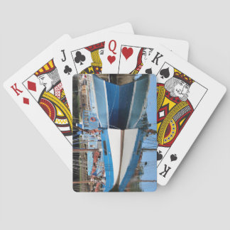 Old boats in Douarnenez Playing Cards