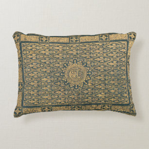 Old Book Cover Fleur-de-Lis Reading Accent Pillow