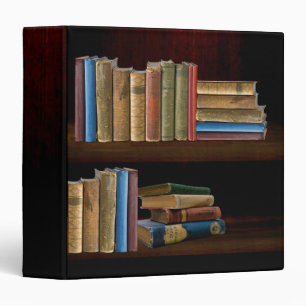 Old Books Bookcase Binder