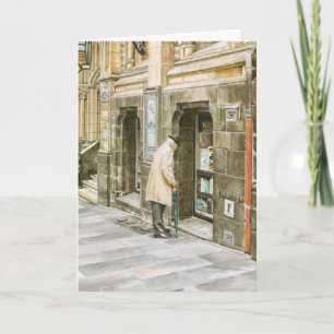 'Old Books' - Thank You Card