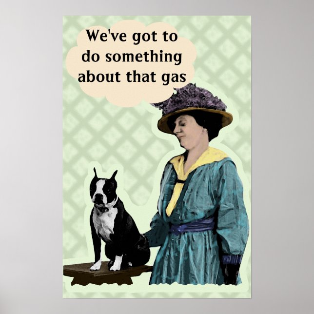 Old BostonTerrier Poster (Front)