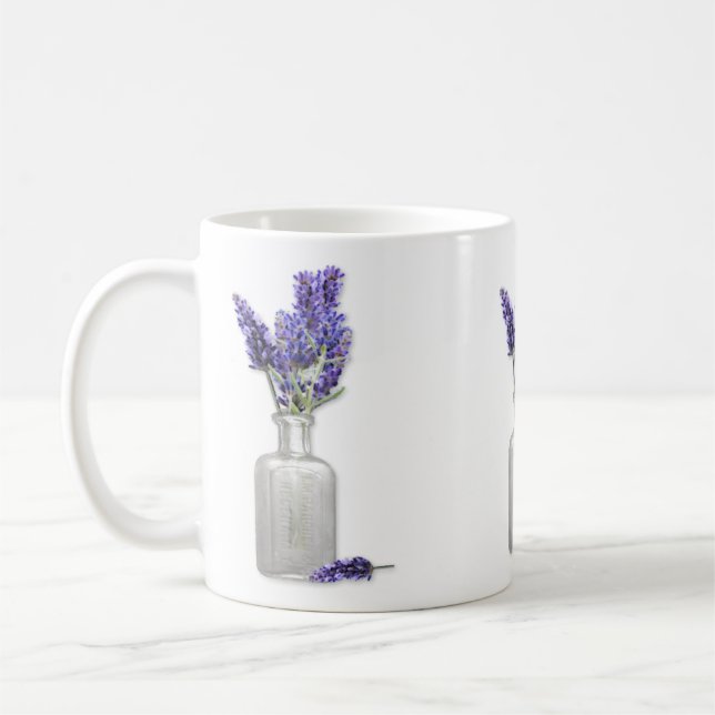 Old Bottle Of Lavender Mug (Left)