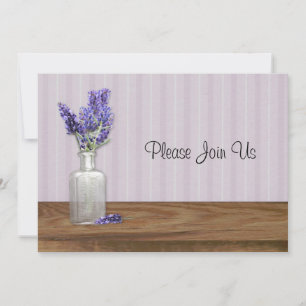 Old Bottle Of Lavender Wedding Invitation