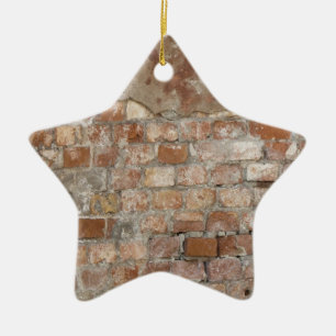 Old Brick Wall Ceramic Ornament