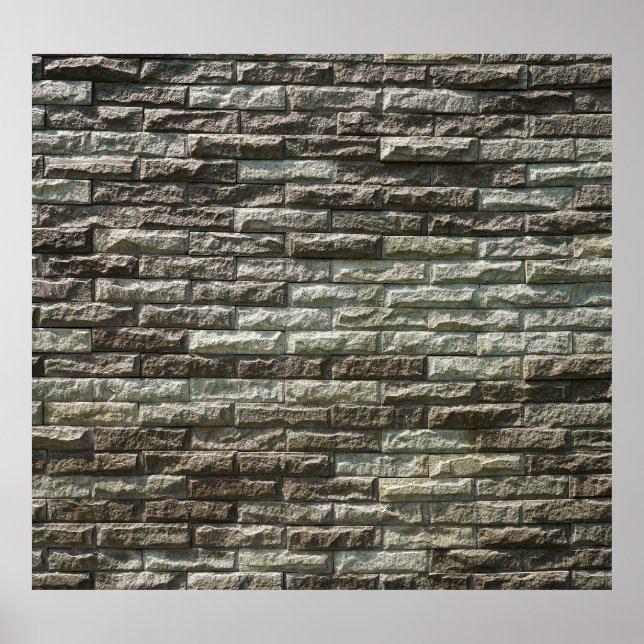 Old Brick Wall: Distressed Texture Poster (Front)