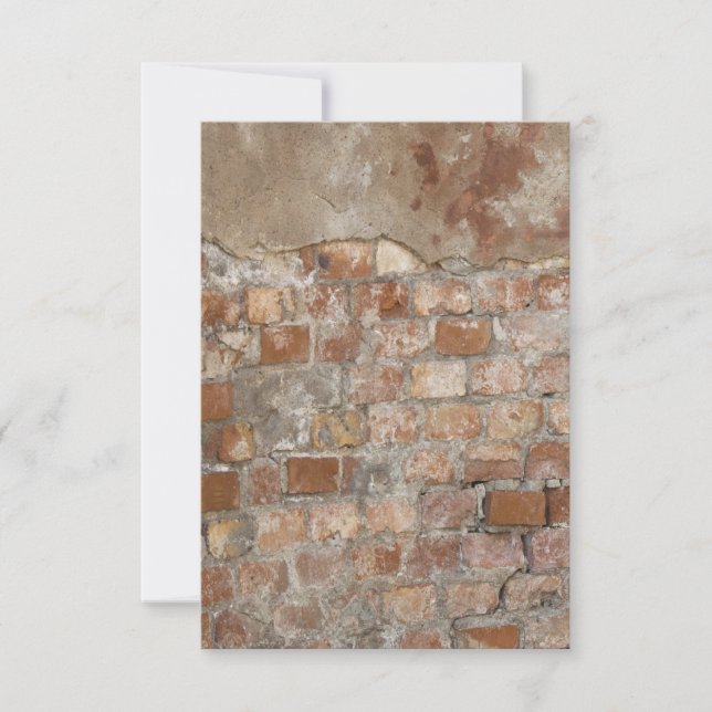 Old Brick Wall Invitation (Front)
