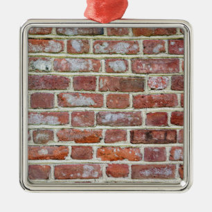 Old Brick Wall Metal Ornament
