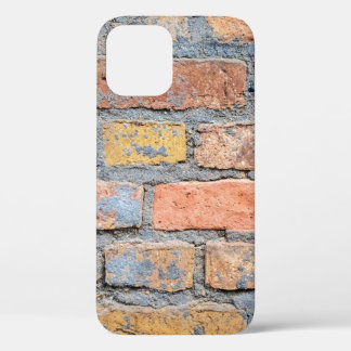 Old brick wall texture backgroundarchitecture, bac iPhone 12 case