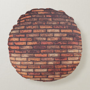 old brick wall texture backgroundbackground,hipste round pillow