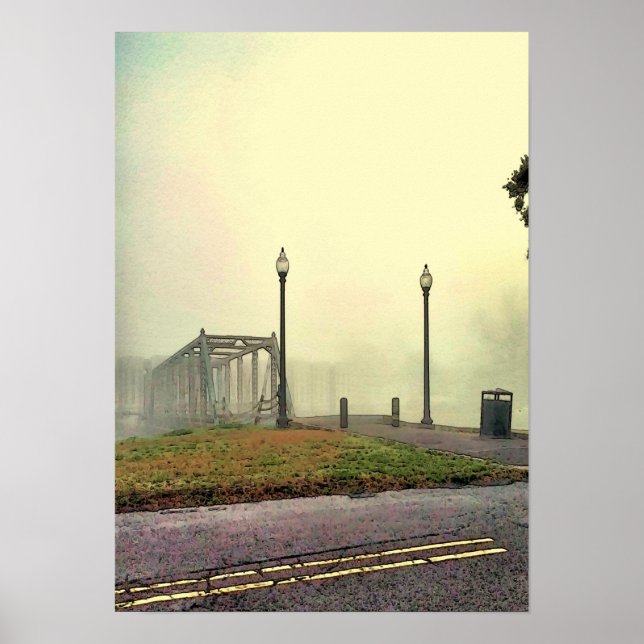 Old Bridge on Bayou St John Poster (Front)