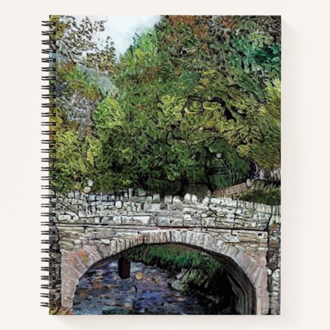OLD BRIDGE OVER RIVER NOTEBOOK (Front)
