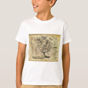 Old British America Explore Polar Bear Compass Map T-Shirt