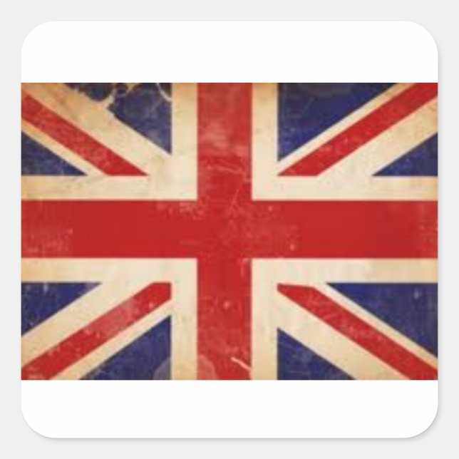 Old British Flag Sticker (Front)
