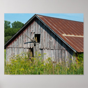 Old Broken Barn Poster
