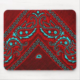 Old Brown Bandana 2 Mouse Pad