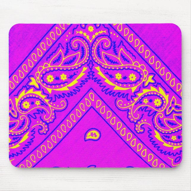 Old Brown Bandana 5 Mouse Pad (Front)