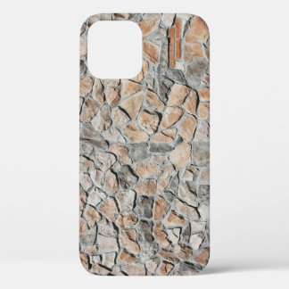 Old Brown Castle Stone Texture iPhone 12 Case