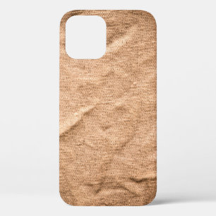Old brown cloth background iPhone 12 case