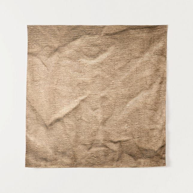 Old brown cloth: textured background. tapestry (Front)