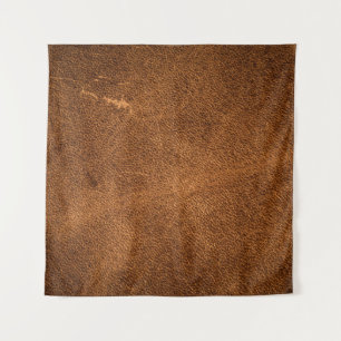 Old brown leather tapestry