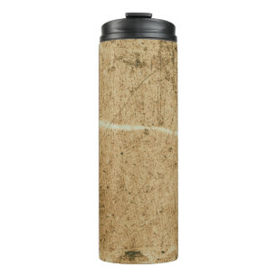 Old brown paper texture. Vintage paper. Aged vinta Thermal Tumbler