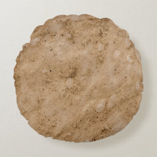 Old brown paper vintage texture background. abstra round pillow