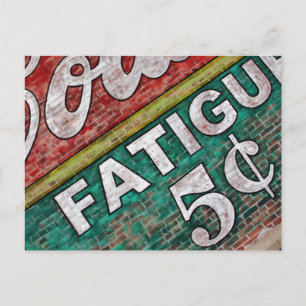 Old Building Brick Wall Graffiti - Post Card