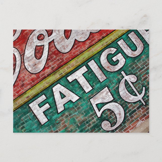 Old Building Brick Wall Graffiti - Post Card (Front)