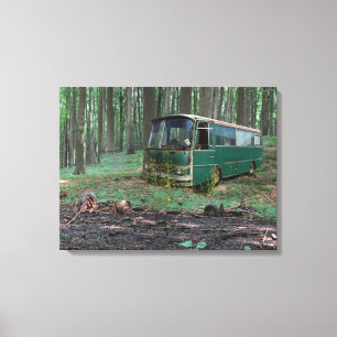 Old Bus - Old Iron Canvas Print