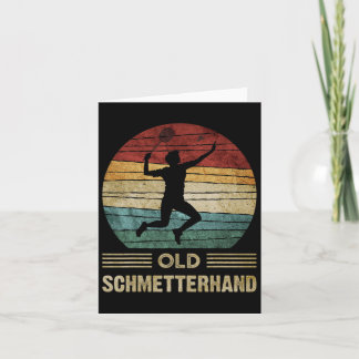 Old Butterhand Dminton Shuttle Vintage Funny  Card
