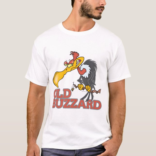 old buzzard funny cartoon character T-Shirt (Front)