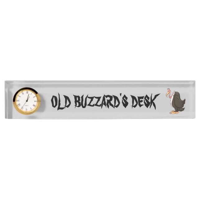 Old Buzzard's Desk name plate (Front)