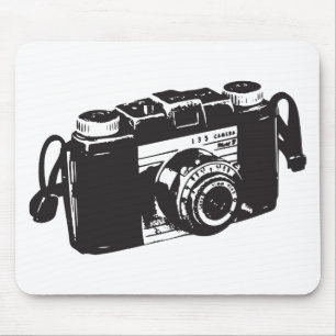 Old camera mouse pad